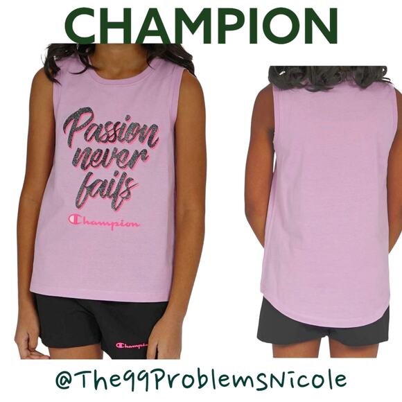 Girls Champion Activewear Pastel Tops - Picture 3 of 8